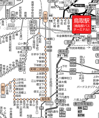 (56)砂見線路線図