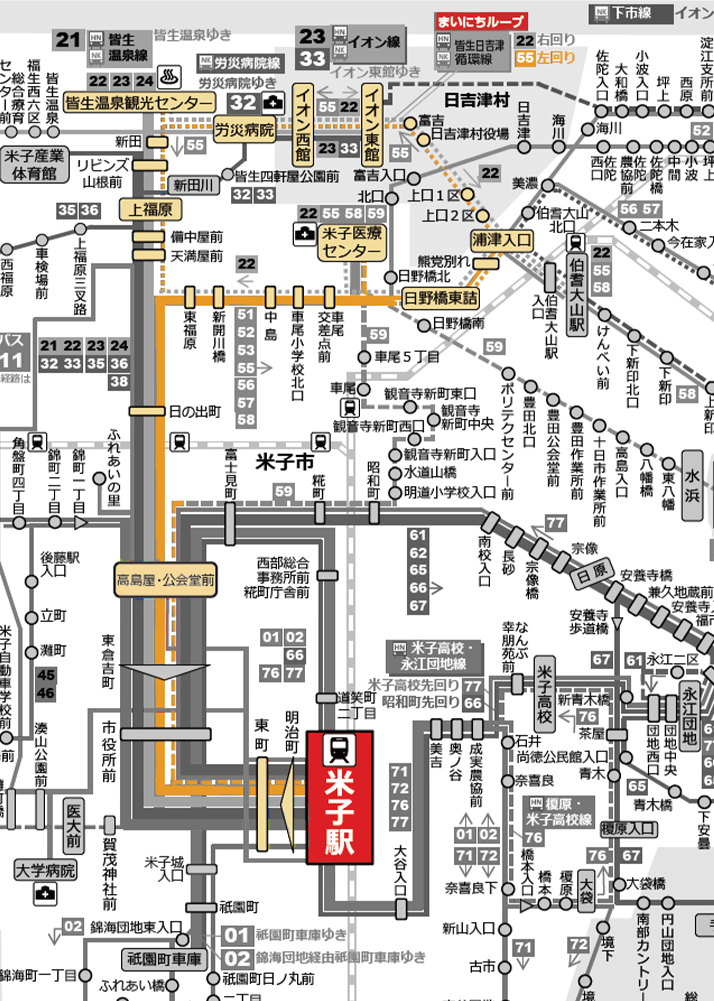 (22・55)まいにちループ路線図